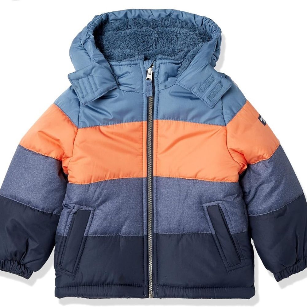 OshKosh B'gosh Kids Puffer Jacket - Blue and Orange